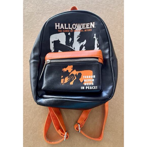 Halloween The Curse of Michael Myers Mini Backpack Horror Bioworld Black Orange main image 8